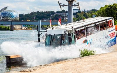 Autobús anfibio en París